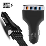 4 Port Fast Car Charging for Iphone Xiaomi Samsung
