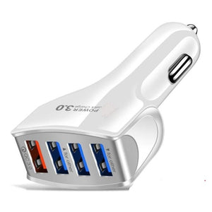 4 Ports USB Car Charge 15W Quick 3.1A Fast Charger