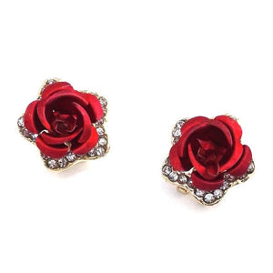 Fashion Jewelry Rose Gold Plated Stud Earrings for Women