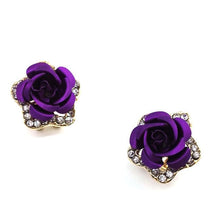 Load image into Gallery viewer, Fashion Jewelry Rose Gold Plated Stud Earrings for Women
