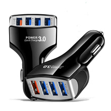 Load image into Gallery viewer, 4 Ports USB Car Charge 15W Quick 3.1A Fast Charger
